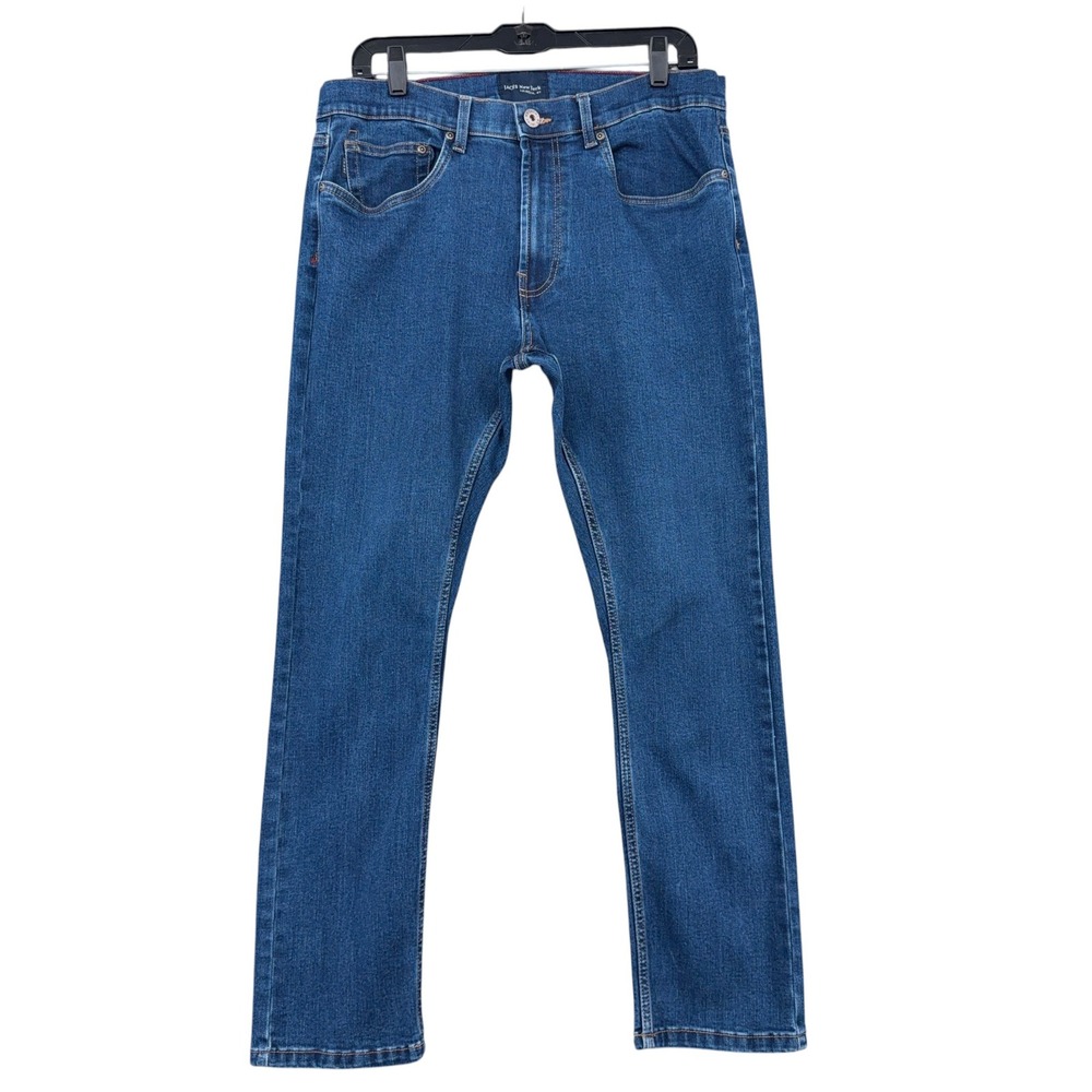 JACHS‎ New York Straight Leg Men 36x30 Cotton Blend Blue